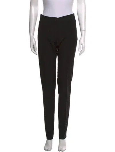 Pre-owned Ann Demeulemeester Virgin Wool Skinny Leg Pants In Black