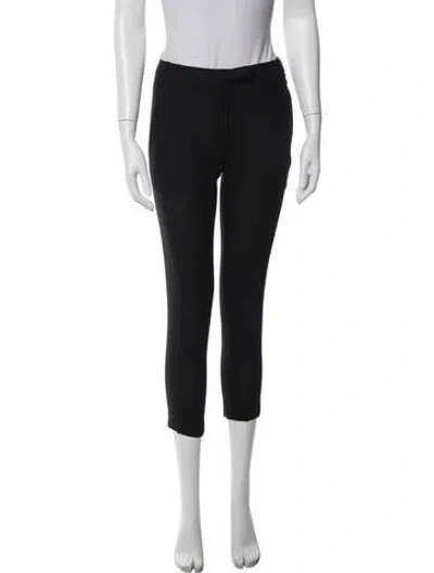 Pre-owned Ann Demeulemeester Virgin Wool Straight Leg Pants In Black
