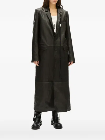 Ann Demeulemeester Virva Tailored Coat In Black