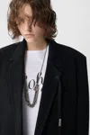 Ann Demeulemeester Viv Slouchy Long Jacket In Multicolor