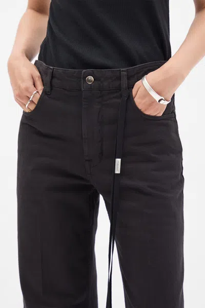 Ann Demeulemeester Vive 5-pockets Straight Leg Trousers In Black