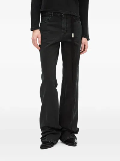 Ann Demeulemeester Vive Stonewashed Jeans In Black