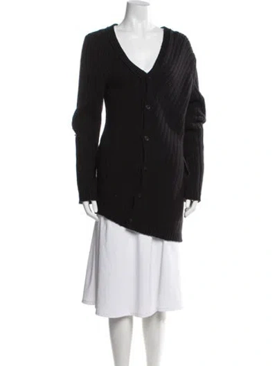 Pre-owned Ann Demeulemeester V-neck Sweater In Multi