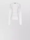 Ann Demeulemeester 'waist Belted Crew Neck Knit Sweater'