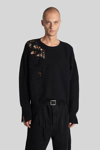Ann Demeulemeester Waldon Knitwear In Black Wool