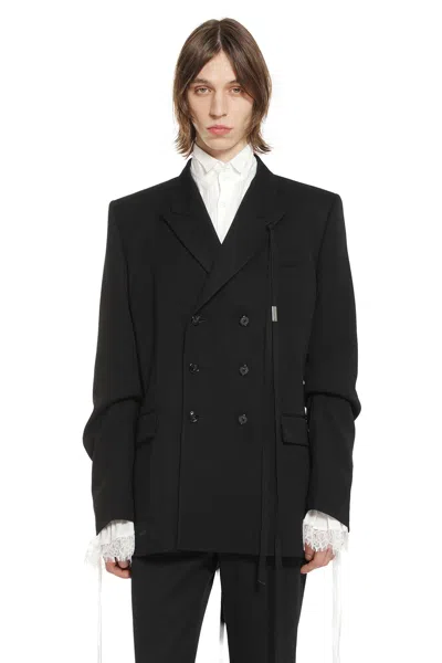 Ann Demeulemeester Waldus Double-breasted Blazer In Black