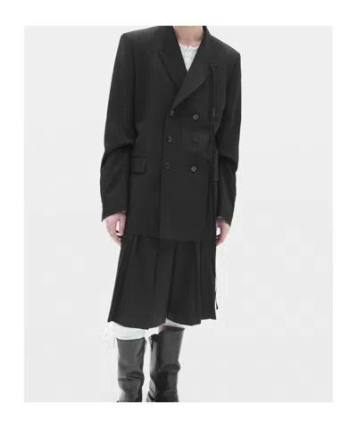 Ann Demeulemeester Waldus Double-breasted Blazer In Black