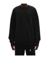 Ann Demeulemeester Long Sleeve Sweatshirt In Black