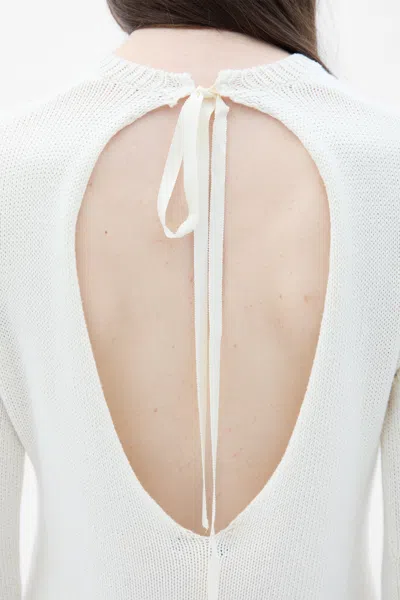 Ann Demeulemeester Weja Open Back Sweater In Multi