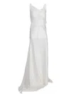 Ann Demeulemeester Aaricia Long Bias Slip Dress In White