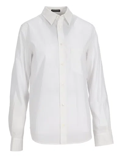 ANN DEMEULEMEESTER WHITE COTTON SHIRT