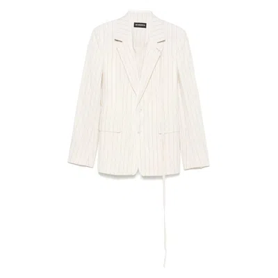 Ann Demeulemeester White Jackets - Blazers Men