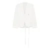 Ann Demeulemeester Susa Blazer In White Viscose In White