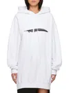 Ann Demeulemeester Annemarie Feather Printed Hoodie In White