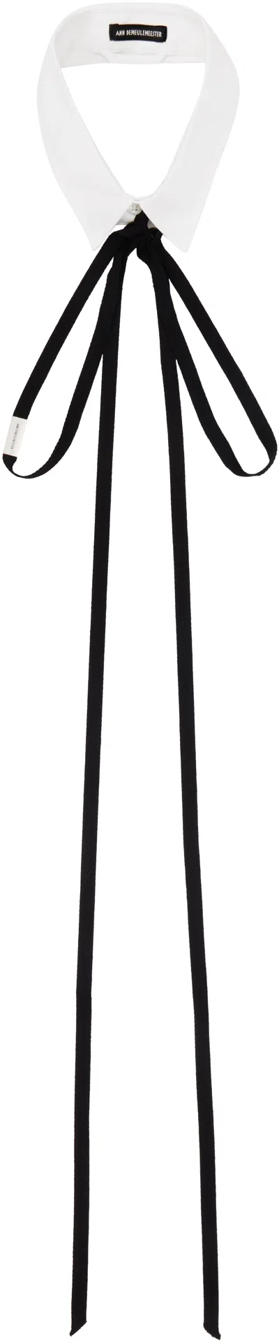 Ann Demeulemeester White Ruud Shirt Collar Necklace