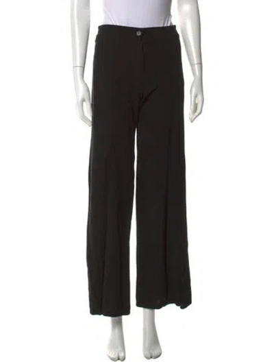 Pre-owned Ann Demeulemeester Wide Leg Pants In Black