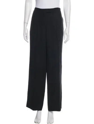 Pre-owned Ann Demeulemeester Wide Leg Pants In Black