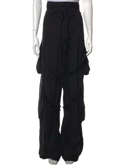 Pre-owned Ann Demeulemeester Wide Leg Pants In Black