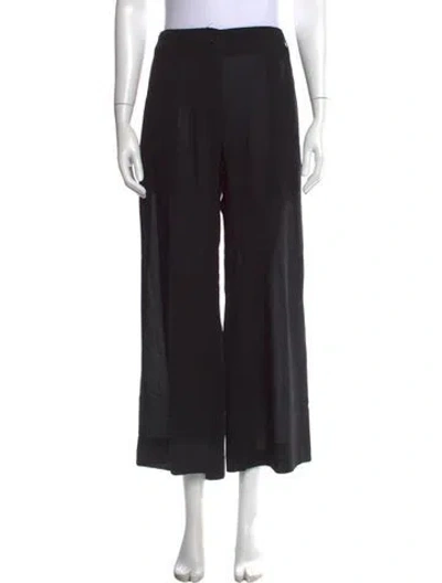Pre-owned Ann Demeulemeester Wide Leg Pants In Black