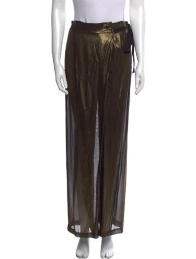 Pre-owned Ann Demeulemeester Wide Leg Pants In Brown