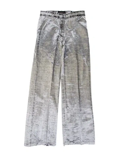 Pre-owned Ann Demeulemeester Wide Leg Pants In Gray