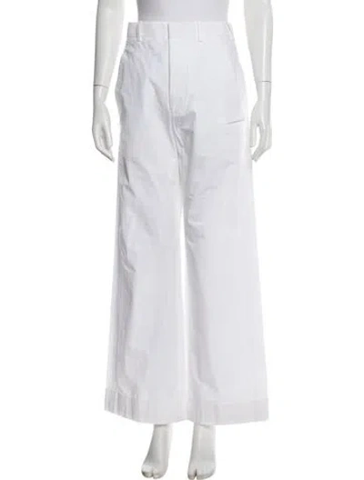 Pre-owned Ann Demeulemeester Wide Leg Pants In White