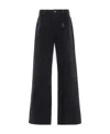 Ann Demeulemeester Claire 5-pockets Comfort Trousers Faded Denim In Black