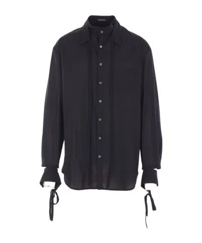 Ann Demeulemeester Willie High Comfort Shirt In Black