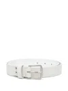 Ann Demeulemeester Willow 2,5cm Belt Oily Calf Skin In White