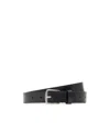Ann Demeulemeester Willow Leather Belt In Black