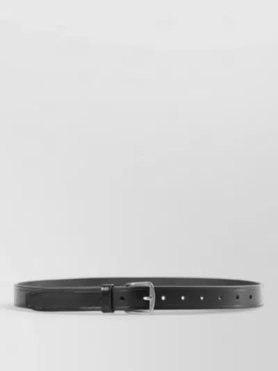 Ann Demeulemeester Willow Slim Belt Calf Leather Adjustable In Black