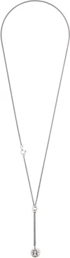 Ann Demeulemeester Wivian Flying Bird Stacked Necklace In Silver