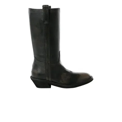 Pre-owned Ann Demeulemeester Wmns Laxit Pull On Boot 'black' | Women's Size 38