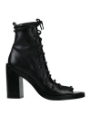 Ann Demeulemeester Woman Ankle Boots Black Size 11 Leather In Black