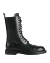 Ann Demeulemeester Woman Ankle Boots Black Size 6 Leather In Black