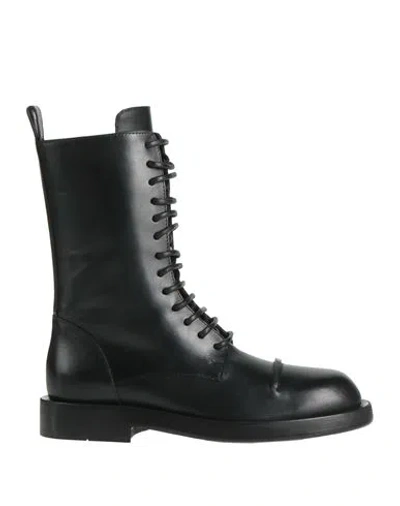 Ann Demeulemeester Woman Ankle Boots Black Size 6 Leather