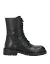 Ann Demeulemeester Woman Ankle Boots Black Size 7 Leather In Black