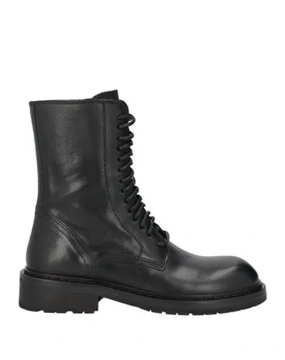Ann Demeulemeester Woman Ankle Boots Black Size 7 Leather