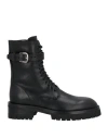 Ann Demeulemeester Woman Ankle Boots Black Size 7 Leather In Black