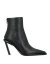 Ann Demeulemeester Woman Ankle Boots Black Size 7.5 Leather