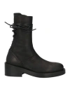 Ann Demeulemeester Woman Ankle Boots Black Size 7.5 Leather In Black