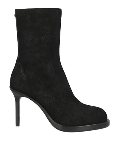 Ann Demeulemeester Woman Ankle Boots Black Size 8 Leather