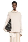 Ann Demeulemeester Long Sleeve Sweatshirt In Beige