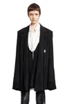 Ann Demeulemeester Woman Black Blazers In Black