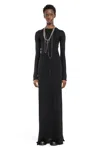 Ann Demeulemeester Long Sleeve Dress In Black