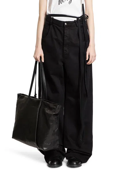 Ann Demeulemeester Woman Black Jeans