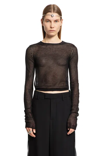 Ann Demeulemeester Woman Black Knitwear