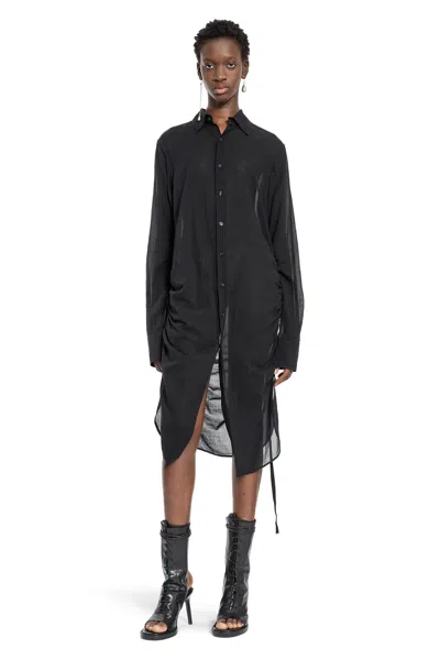Ann Demeulemeester Woman Black Shirts