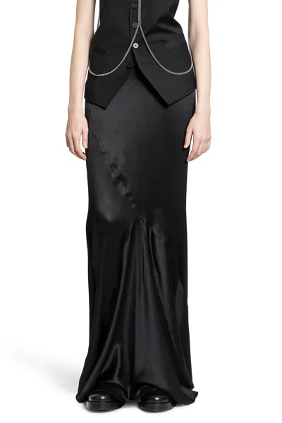 Ann Demeulemeester Woman Black Skirts