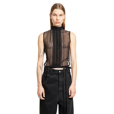 Ann Demeulemeester Woman Black Tops